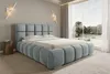 Asti Polsterbett 200x200 cm grau – Velluto Samtbezug, Produktbild-Vorschau 2