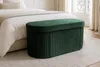 riess-ambiente Polsterbank ÉLAN 80cm grün Samt ovale Produktbild-Vorschau 3