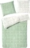 Primera Soft-Seersucker Bettwäsche 135x200 Wende Karo grün Produktbild-Vorschau 1