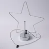LED Dekoleuchte Herz/Stern - wechselbarer Aufsatz - H: 50cm - Batterie - Timmer - silber Produktbild-Vorschau