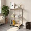 Relaxdays 4052025848231, 3 pół., Naturalne drewno, Biały, Podgląd zdjęcia produktu 3