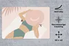MuchoWow® Schreibtischunterlage Frau - Strandhut - Pastell Produktbild-Vorschau 2