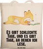 Mr. & Mrs. Panda Jutebeutel Fuchs Lesen - Transparent - Produktbild-Vorschau 1