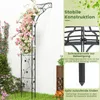 COSTWAY Rosenbogen halbrund, Gartenbogen Metall für Produktbild-Vorschau 5