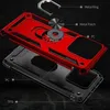 An exploded view of a phone case, showing its different layers and components. Produktbild-Vorschau