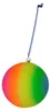 Returnball mit Spirale Regenbogen 23cm Produktbild-Vorschau 2