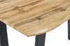 Esstisch Baumkante Holz Wildeiche-Optik 140 x 80 V-Gestell Produktbild-Vorschau 3