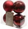 Weihnachtskugeln Kunststoff 10cm 4 Stück - Ochsenblut Produktbild-Vorschau 2