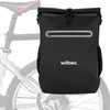 Wiltec Gepäckträgertasche schwarz, Fahrradtasche Rucksack Produktbild-Vorschau 1