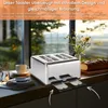 Steinborg 4 Scheiben Edelstahl Toaster | Brötchenaufsatz | Produktbild-Vorschau 9