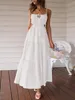 Damenkleid, langes, rückenfreies Kleid im Bohème-Stil mit Produktbild-Vorschau 2