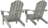 vidaXL Adirondack záhradné stoličky so stolom z masívneho Náhľad obrázku produktu 3