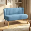 HOMCOM Sofa, 2-zits, stoffen bank, zitmeubel, gestoffeerde Productafbeelding-voorbeeld 2