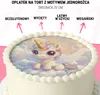 Okrúhly topper na tortu s jednorožcom 20 cm, prémiový, Náhľad obrázku produktu 2