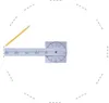 A ruler and pencil are shown on a white background, with dashed lines forming a circle around them. Náhled obrázku produktu
