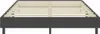 vidaXL Boxspring-Bettgestell Grau Stoff 160x200 cm Produktbild-Vorschau 4