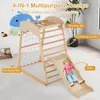4 in 1 Kletterdreieck mit Rutsche & Kletternetz & Produktbild-Vorschau 3