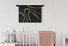 MuchoWow® Wandteppich Wandbehang Goldene Wellen auf Produktbild-Vorschau 2