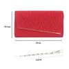 Rot  Glitzer Clutch Geldbörsen Damen Abendtaschen Klappe Produktbild-Vorschau 2