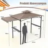 COSTWAY Grillpavillon mit Seitenmarkise, Doppeldach, 2 Produktbild-Vorschau 7