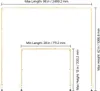 VEVOR Tafelboog, verstelbaar van 711,2–2489,2 mm lengte en Productafbeelding-voorbeeld 9