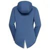 Rückansicht des 'Telendos Hoody W' von La Sportiva; blauer Damenpullover mit Kapuze und verlängertem Rücken. Produktbild-Vorschau