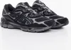 A pair of black and gray Asics Gel NYC sneakers are shown from a side angle on a white background. Produktbild-Vorschau