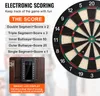 A dartboard and scoring system with informational text. Anteprima dell’immagine prodotto