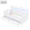 Letto singolo per bambini 90x200 cm con 2 cassetti, Anteprima dell’immagine prodotto 5