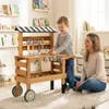 COSTWAY Werkbank Kinder, Holz Werkzeugbank mit 42 TLG. Produktbild-Vorschau 2