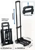 Kinzo Trolley Faltbare Räder Schwarz bis zu 40kg Produktbild-Vorschau 7