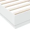 vidaXL Struttura letto con luci LED bianche 100x200 cm Anteprima dell’immagine prodotto 11
