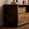 Szafka rtv pod telewizor z 3 szufladami vintage loft Podgląd zdjęcia produktu 3
