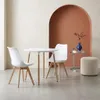 Set da pranzo tondo e 2 sedie, 80cm , Bianco Anteprima dell’immagine prodotto 7
