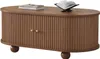 Sweiko 100 x 50 x 40 cm Table basse en noyer avec espace de Voir les images du produit 18