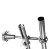 Close-up of metal curtain rod components. Produktbild-Vorschau