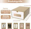 XINZI 20x boîtes à chaussures marron-blanc - empilables, Voir les images du produit 2