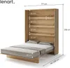 Schrankbett 160 x 200 Vertikal BC-12 Artisan Eiche LENART Produktbild-Vorschau 4