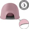 A pink potty chair is shown from the front, with a close-up inset of its anti-slip base. A circular graphic indicating 'anti-slip' is also visible. Náhľad obrázku produktu