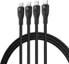 BASEUS Starker 3in1 Kabel: USB-C Lightning, PD 100W, Nylon Produktbild-Vorschau 10