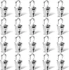 20 Stück Vorhang Haken Clips, Edelstahl Gardinenhaken Clips Produktbild-Vorschau 1