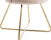 Stuhl 6er-Set - Samt & Metall - Beige & Goldfarben - FIORI Produktbild-Vorschau 7