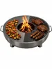 Grillplatte für Feuerschale 80 cm 800 mm Stahl Grillring Produktbild-Vorschau 2