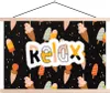MuchoWow® Textilposter Sommer - Eiscreme - Schwarz 120x80 Produktbild-Vorschau 1
