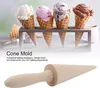 Eiswaffel-Backwerkzeug 1 Stück, Buchenholz, Hörnchenform Produktbild-Vorschau 5