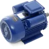 A blue electric motor is shown against a white background. Produktbild-Vorschau