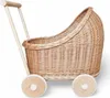 Puppenwagen aus weiden in der Farbe natural 48x30x45 cm Produktbild-Vorschau 1