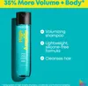 A bottle of Matrix Total Results High Amplify Shampoo is shown next to a list of its features. Produktbild-Vorschau
