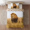 Löwe - Wende-Bettwäsche-Set, Raubkatze 135x200 & 80x80 Produktbild-Vorschau 3