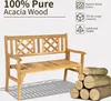 Skladacia záhradná lavička, nosnosť do 320 kg, drevená Náhľad obrázku produktu 5